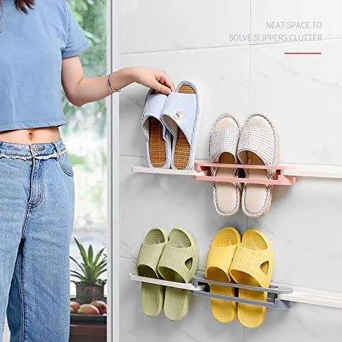 1122 Multifunction Folding Slippersshoes Hanger Organizer Rack