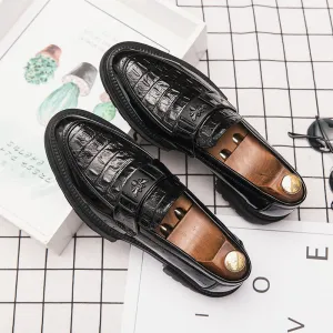 19 autumn new tide shoes pattern fashion light surface thick bottom increased men's casual shoes
