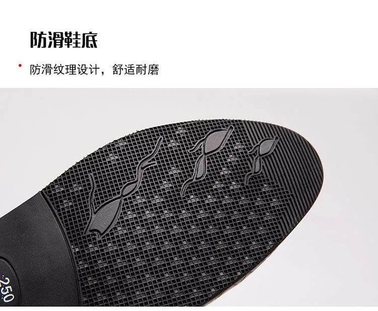 2024new spring men's British wind foreign trade large size pointed shoes pattern casual trend breathable men's shoes