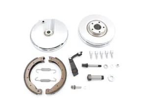 23-9222 - Front Brake Backing Plate Kit Right Side Chrome