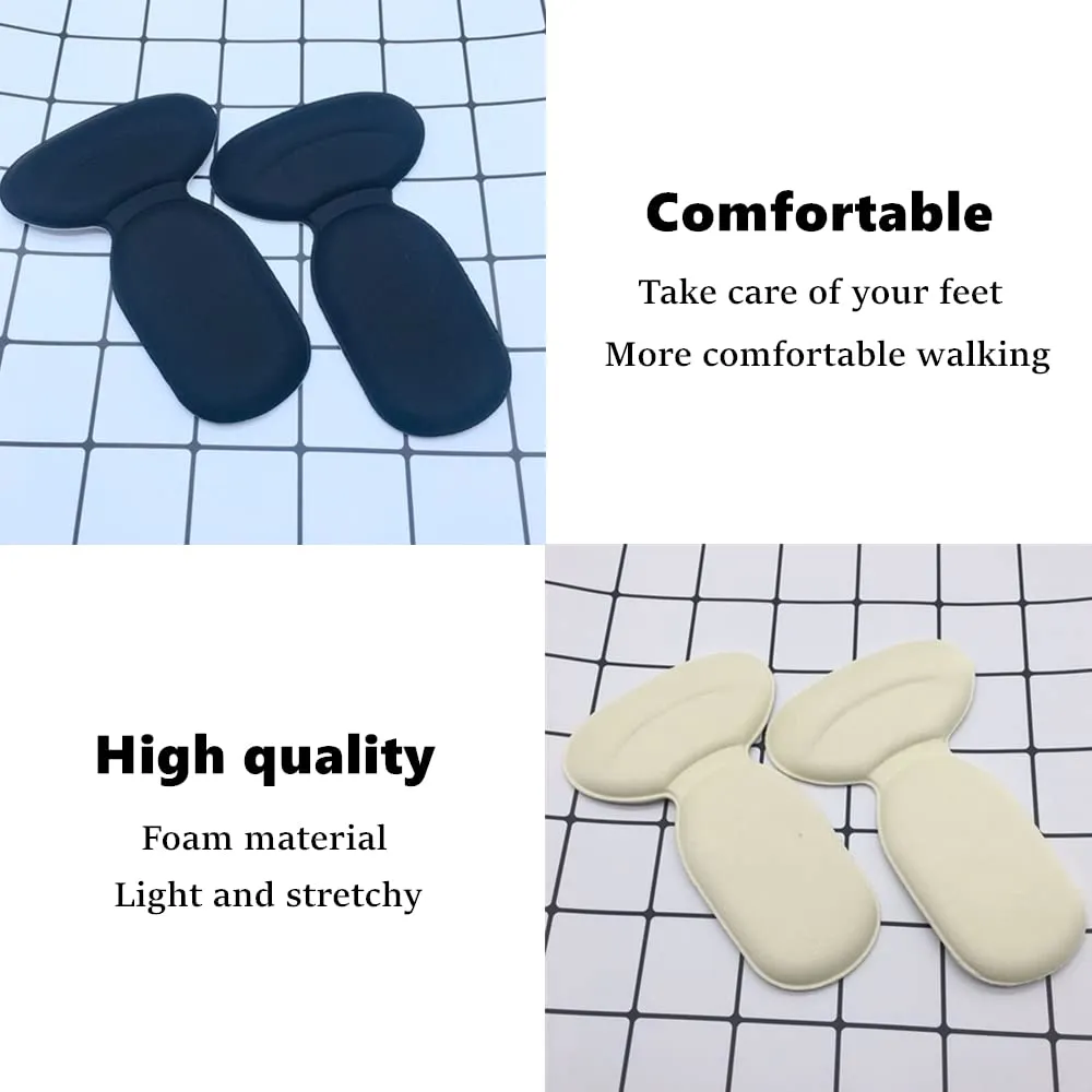 8 Pcs Heel Grips Metatarsal Pads Heel Grips Shoes Too Big Set Premium Heel Grips Self Heel Inserts Cushion Pads Stickers Adds Volume and Cushioning for Women Shoes