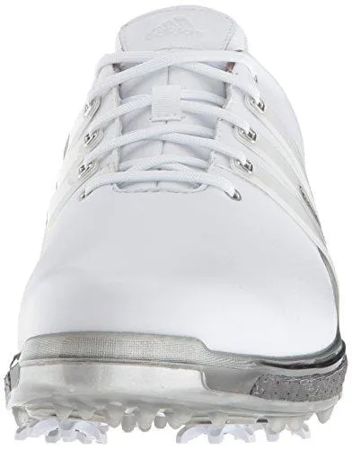 adidas Men's TOUR 360 2.0 Golf Shoe, White/Trace Grey, 12 M US