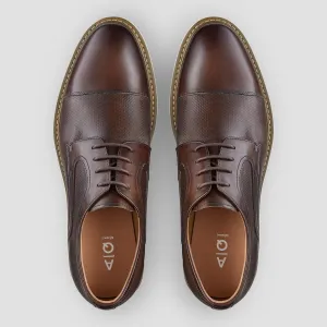 AQ by Aquila Jonson leather dress shoes in brown