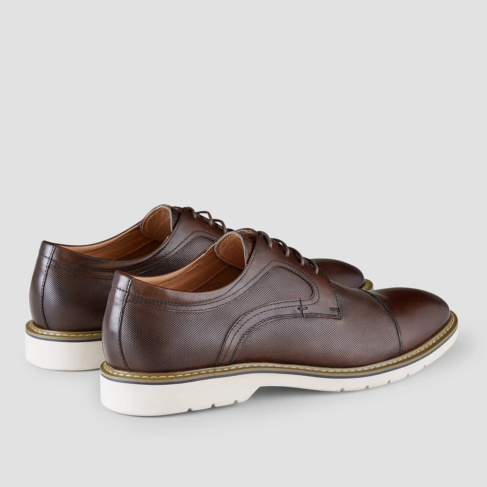 AQ by Aquila Jonson leather dress shoes in brown