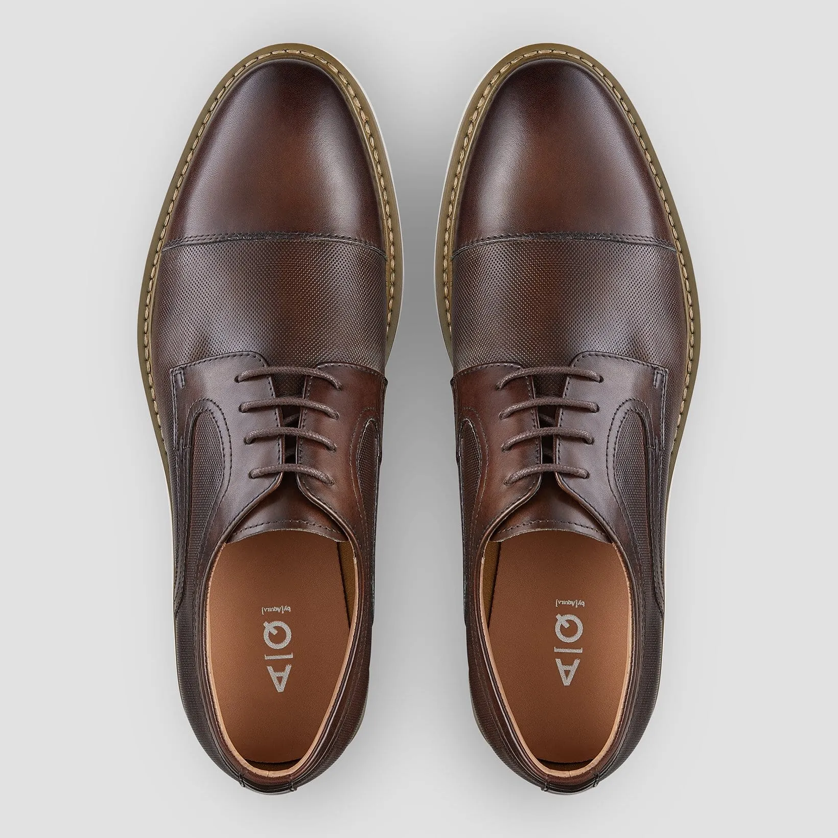 AQ by Aquila Jonson leather dress shoes in brown