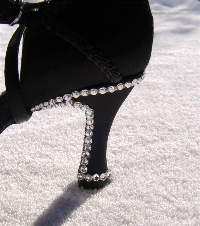 Aurora Borealis Custom Stoned Satin Shoes