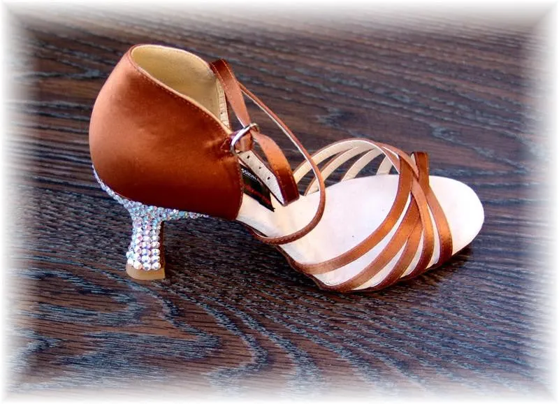 Aurora Borealis Custom Stoned Satin Shoes