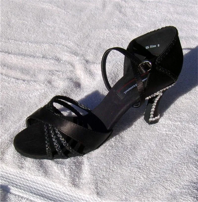Aurora Borealis Custom Stoned Satin Shoes