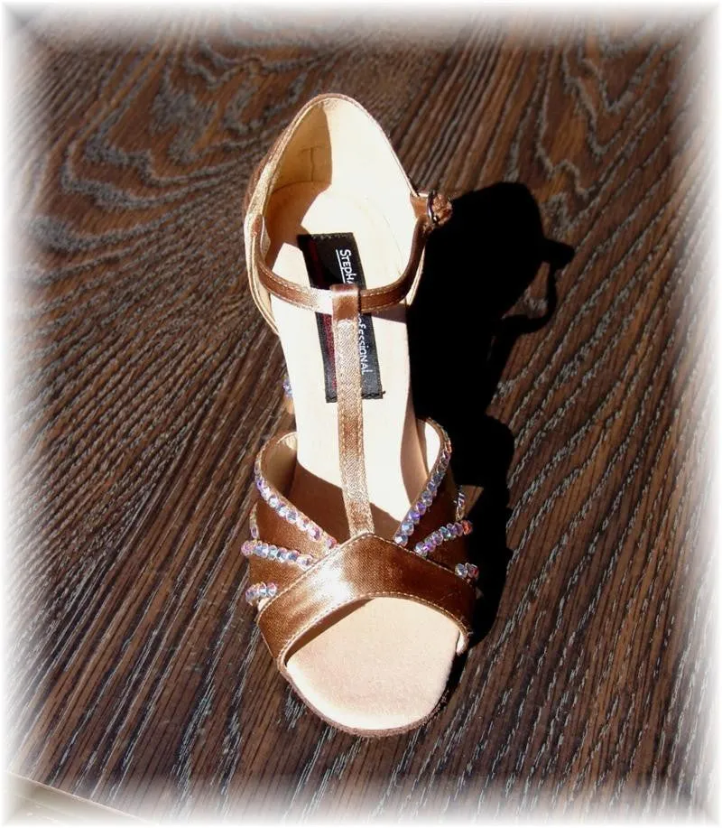 Aurora Borealis Custom Stoned Satin Shoes