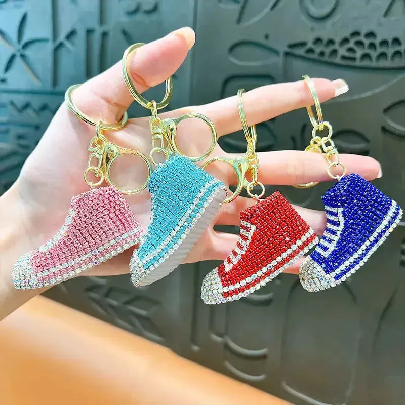 Bling Kicks Rhinestone Sneaker Keychain