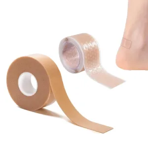 Blister plaster 2 rolls, moleskin blister plaster, blister prevention heel cushion tape, padding blister prevention tape, multi-purpose for heel, toes to prevent foaming and scratches