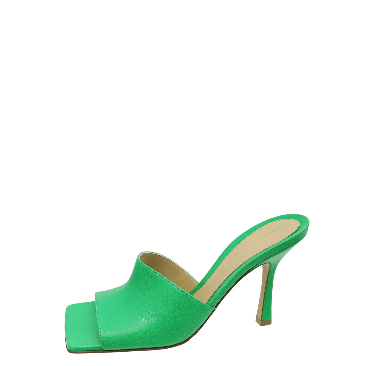 Bottega Veneta Parakeet Stretch Heeled Mule 37