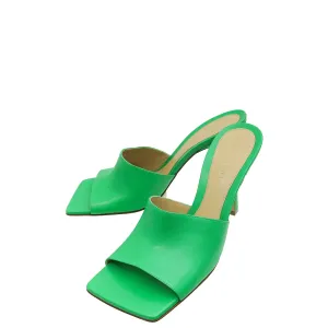 Bottega Veneta Parakeet Stretch Heeled Mule 37