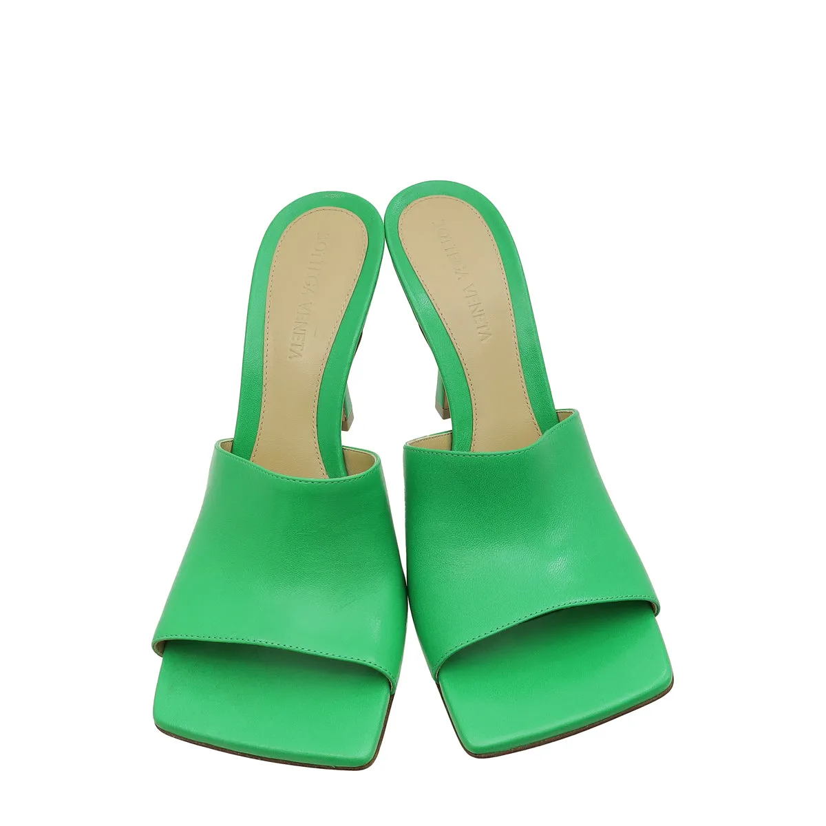 Bottega Veneta Parakeet Stretch Heeled Mule 37