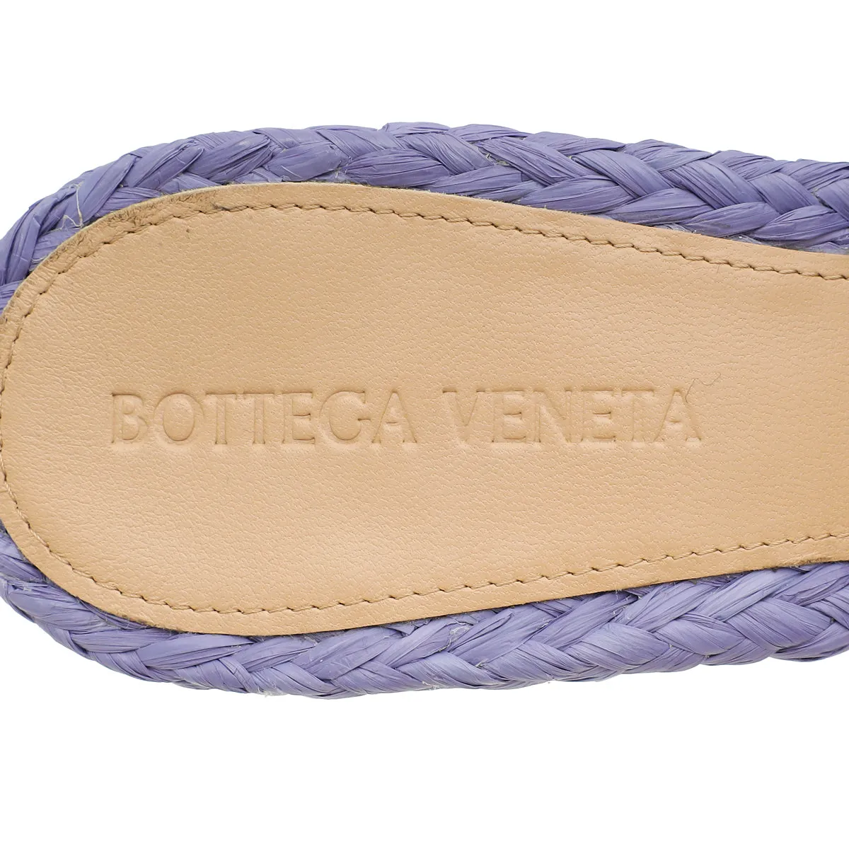 Bottega Veneta Purple Woven Raffia Lido Mules 38