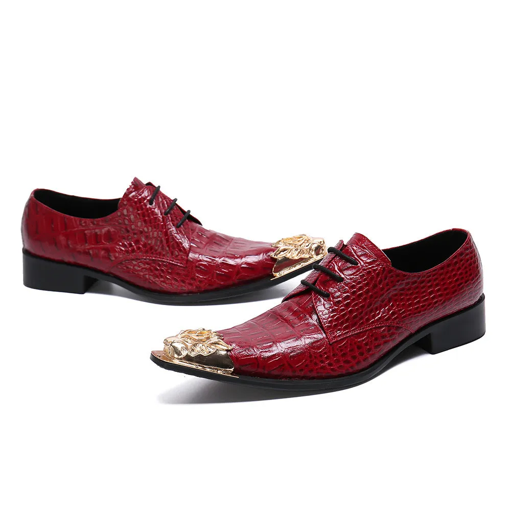 Brand cowhide men's shoes Korean men's business formal leather shoes men's pointed leather buckle British casual leather shoes trend