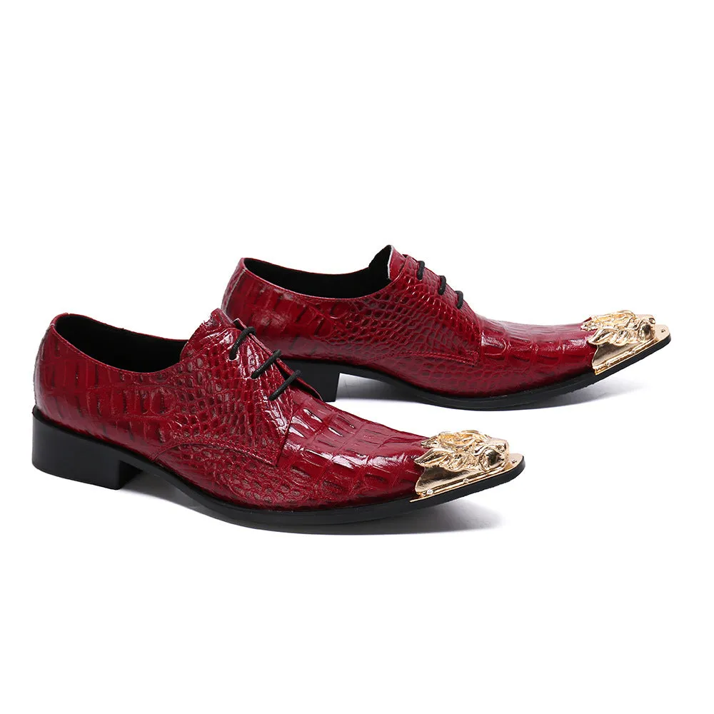 Brand cowhide men's shoes Korean men's business formal leather shoes men's pointed leather buckle British casual leather shoes trend