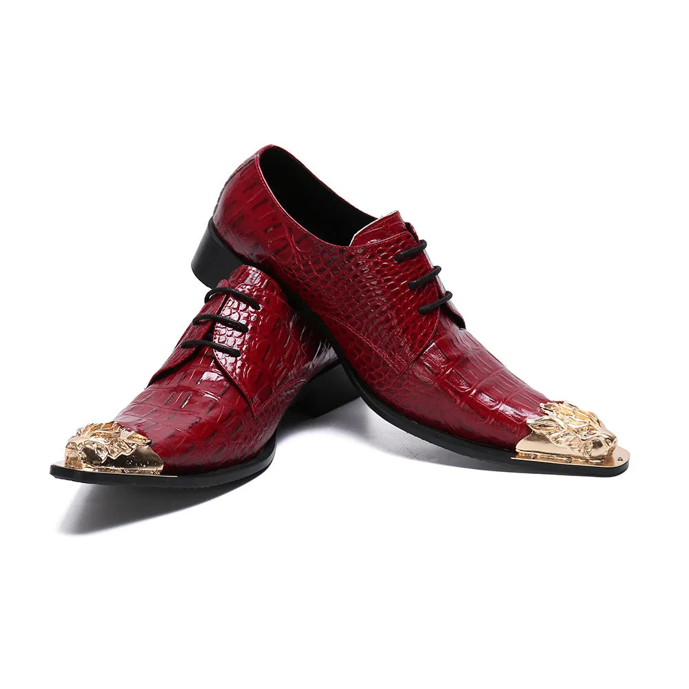 Brand cowhide men's shoes Korean men's business formal leather shoes men's pointed leather buckle British casual leather shoes trend