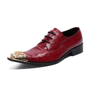 Brand cowhide men's shoes Korean men's business formal leather shoes men's pointed leather buckle British casual leather shoes trend