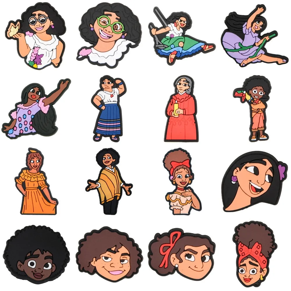 Cartoon Movie Characters Shoe Charms PVC Croc Clog Decorations fits Sandals Wristband Accessories Kids Birthday Party Gifts