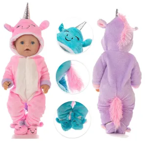 Chic Doll Costume Set with Suit and Shoes for 17" Baby Dolls