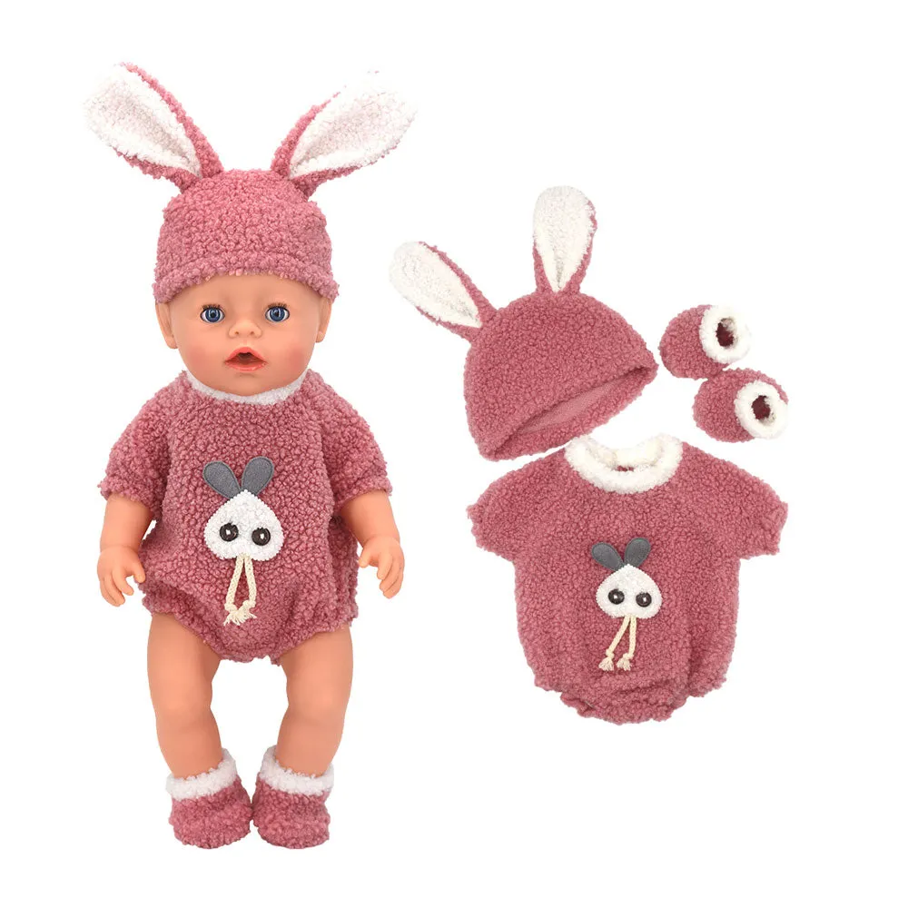Chic Doll Costume Set with Suit and Shoes for 17" Baby Dolls