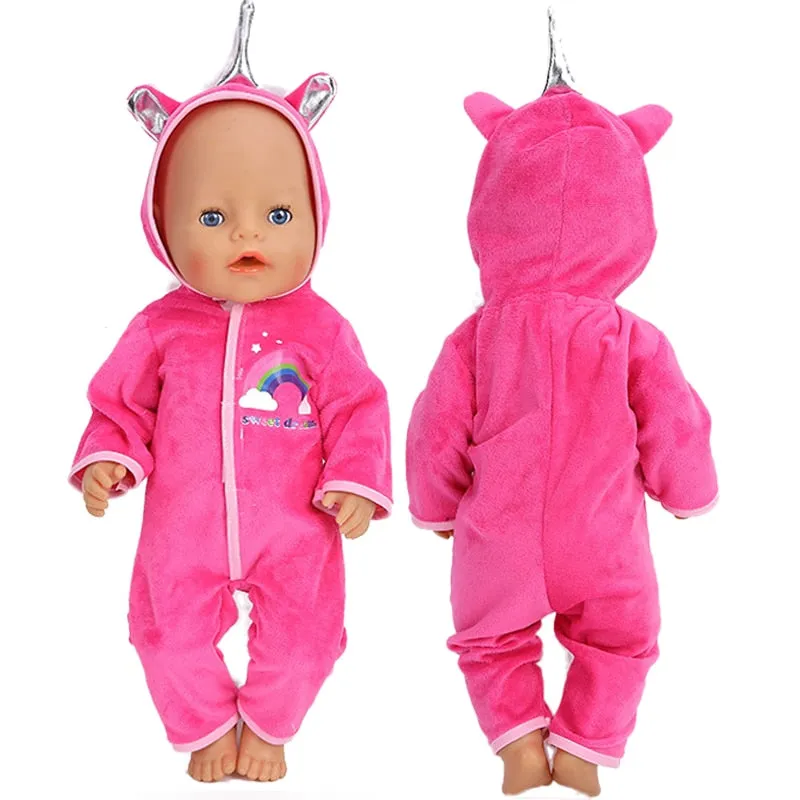 Chic Doll Costume Set with Suit and Shoes for 17" Baby Dolls