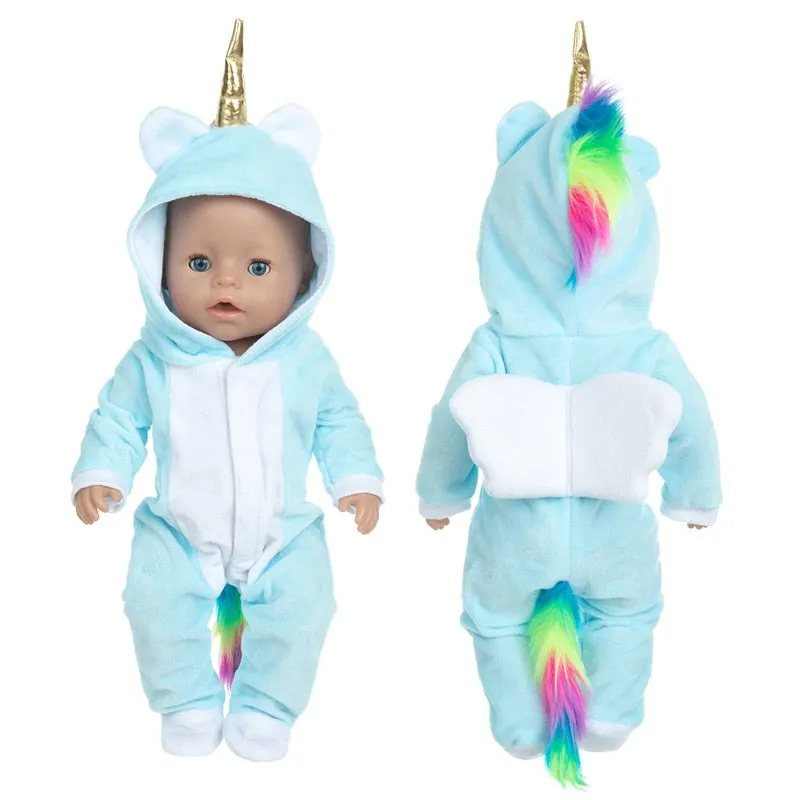 Chic Doll Costume Set with Suit and Shoes for 17" Baby Dolls