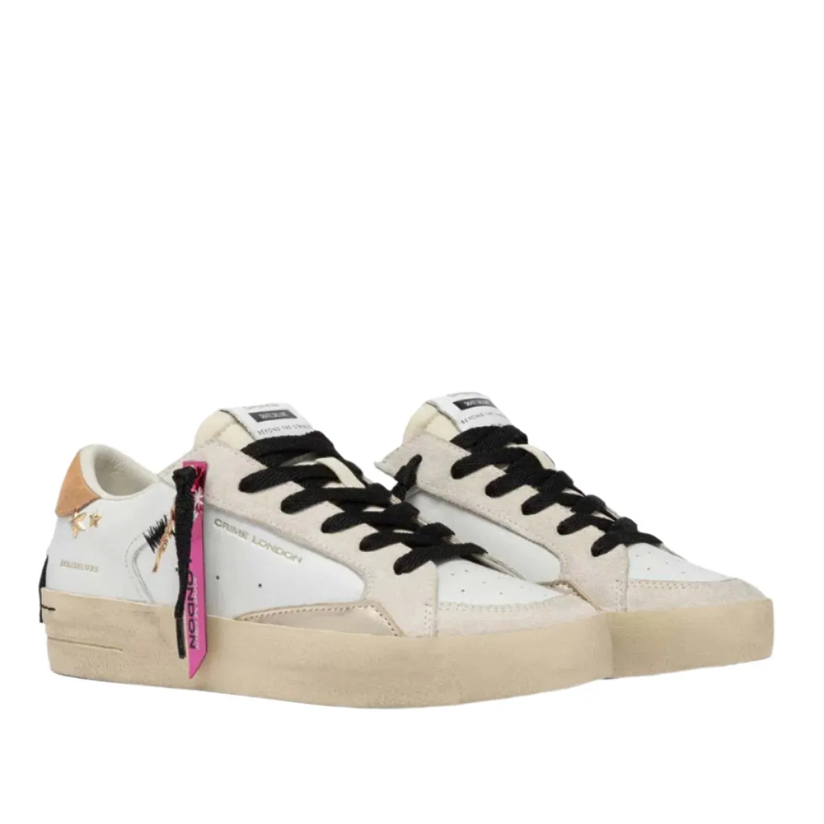 CRIME LONDON SK8 TEQUILA TAN SNEAKERS