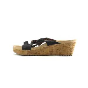 CROCS A-LEIGH MINI WADGE LEATHER