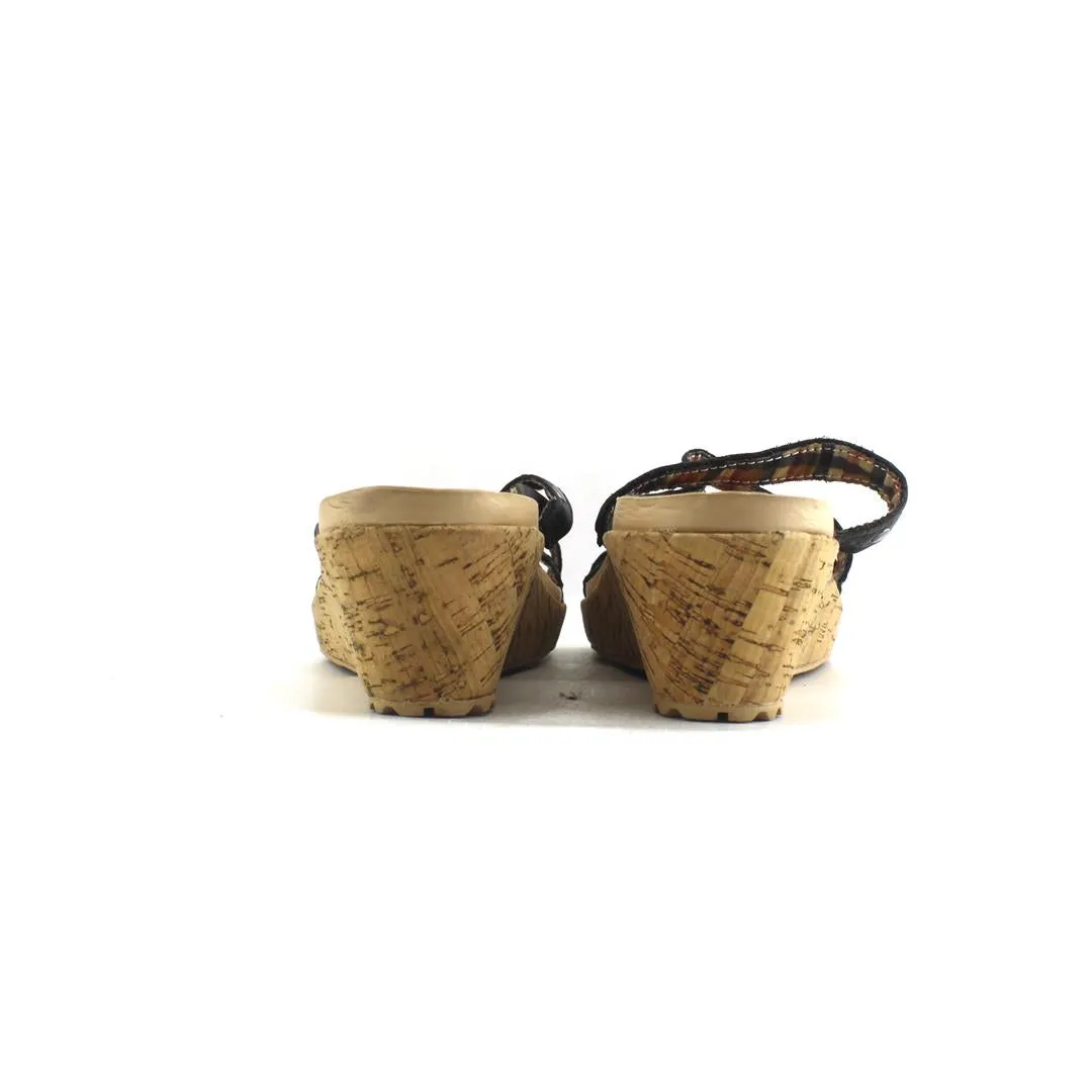 CROCS A-LEIGH MINI WADGE LEATHER