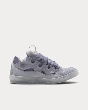 Curb Leather Light Grey Low Top Sneakers