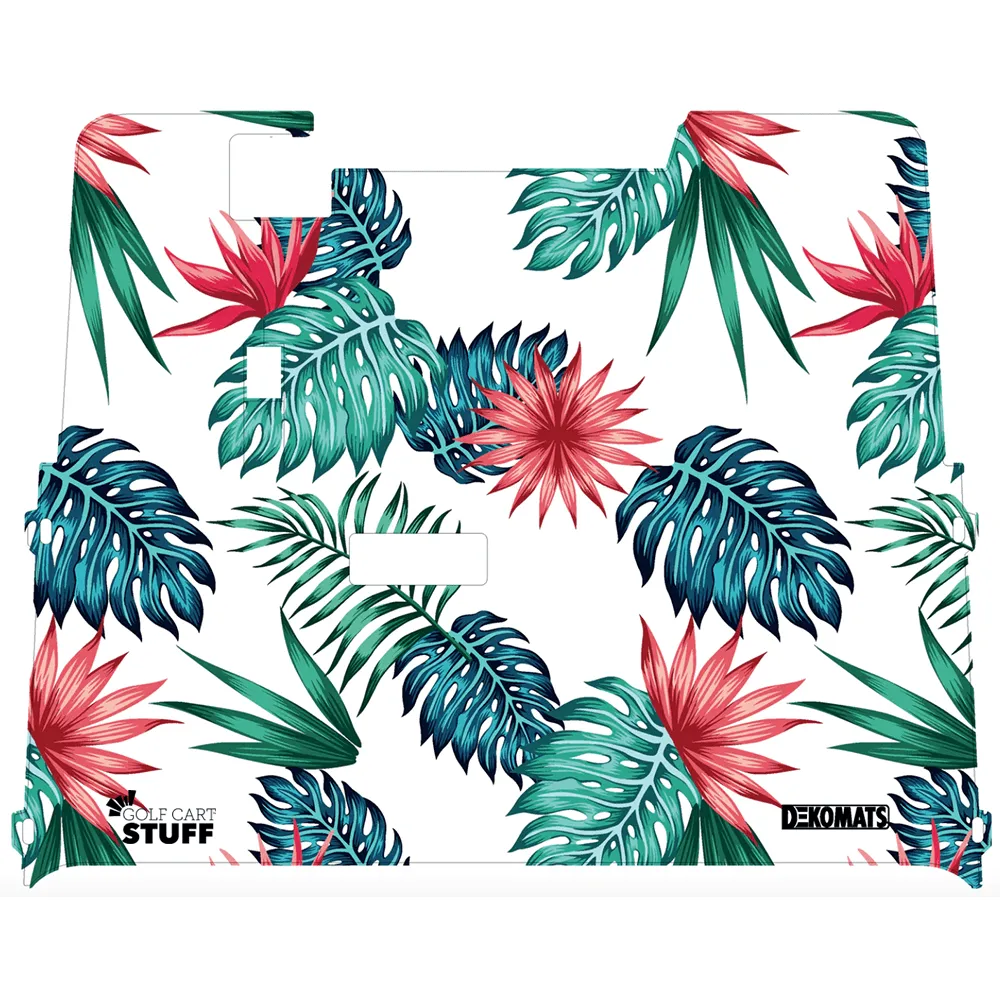 Custom Golf Cart Floor Mats - Tropics | Dekomats™
