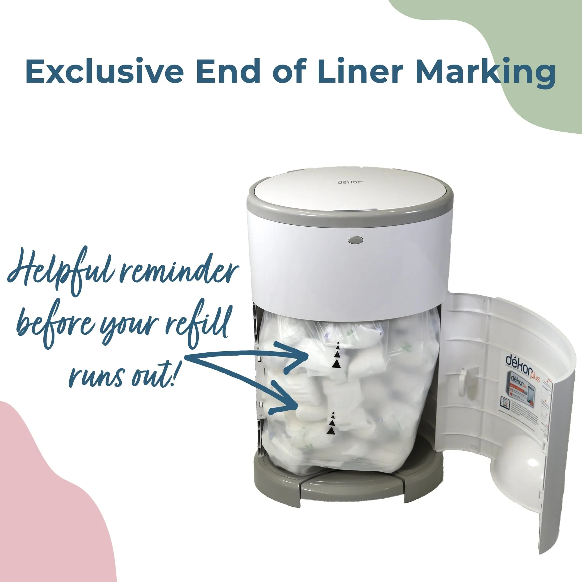 Dekor Mini Diaper Pail Refills | 2 Count