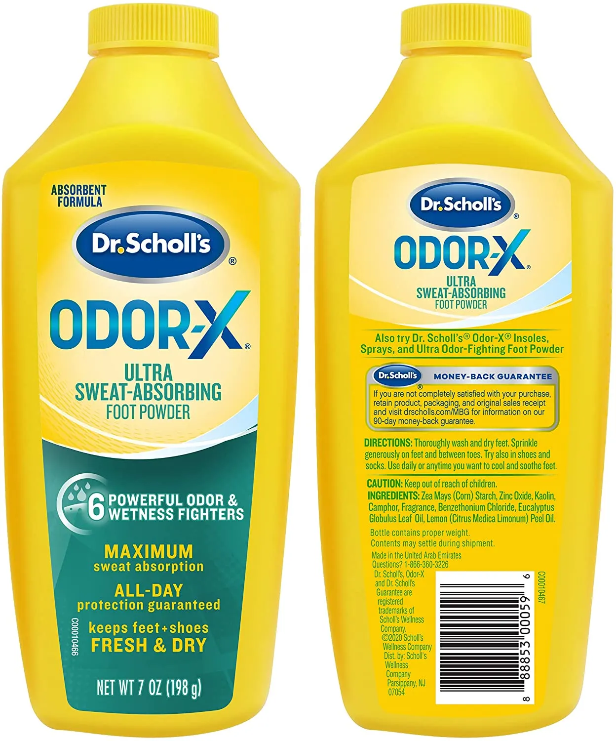 Dr Scholl's Odor-X Ultra Sweat Absorbing Foot Powder, 7 oz*