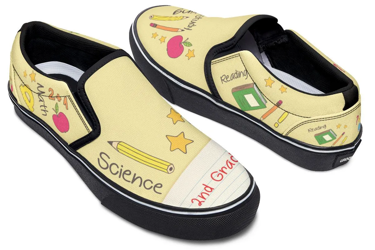 Elementary School Teacher Shoes 2nd Grade Slip-On Shoes