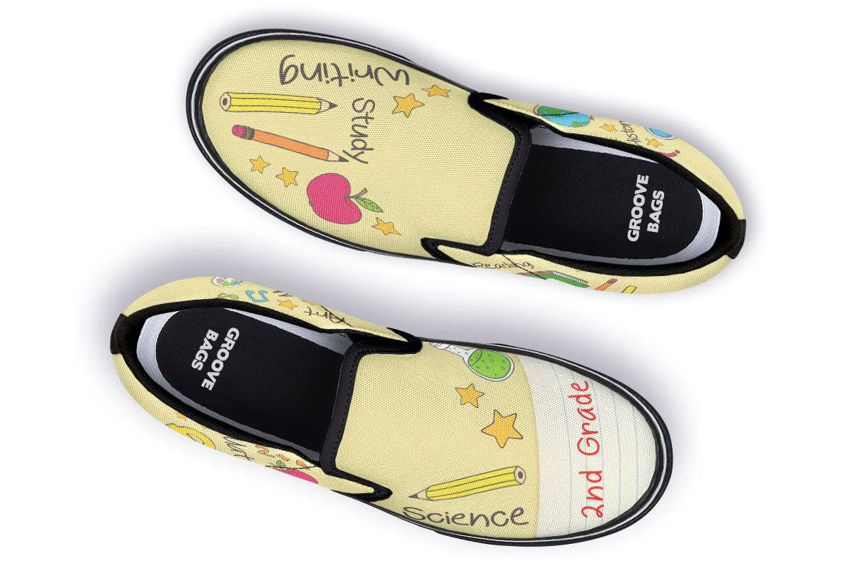 Elementary School Teacher Shoes 2nd Grade Slip-On Shoes