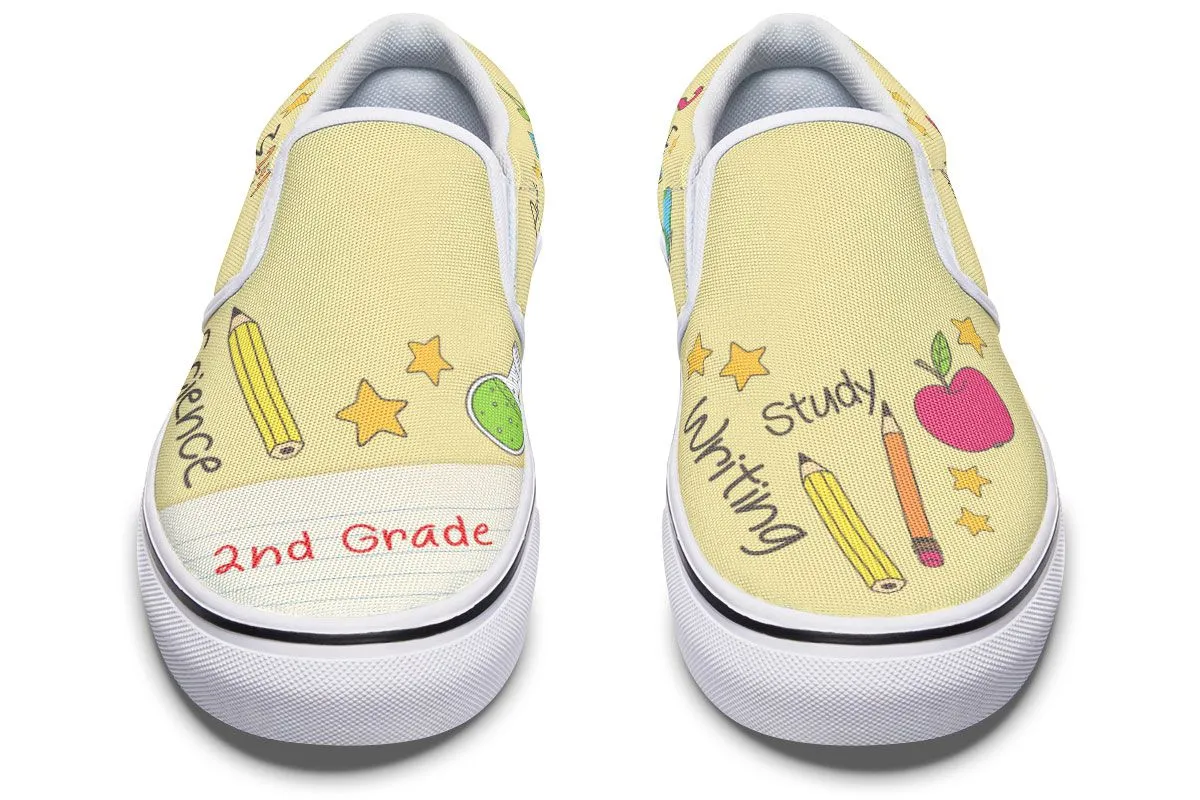 Elementary School Teacher Shoes 2nd Grade Slip-On Shoes