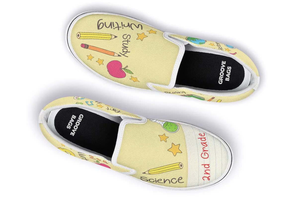 Elementary School Teacher Shoes 2nd Grade Slip-On Shoes