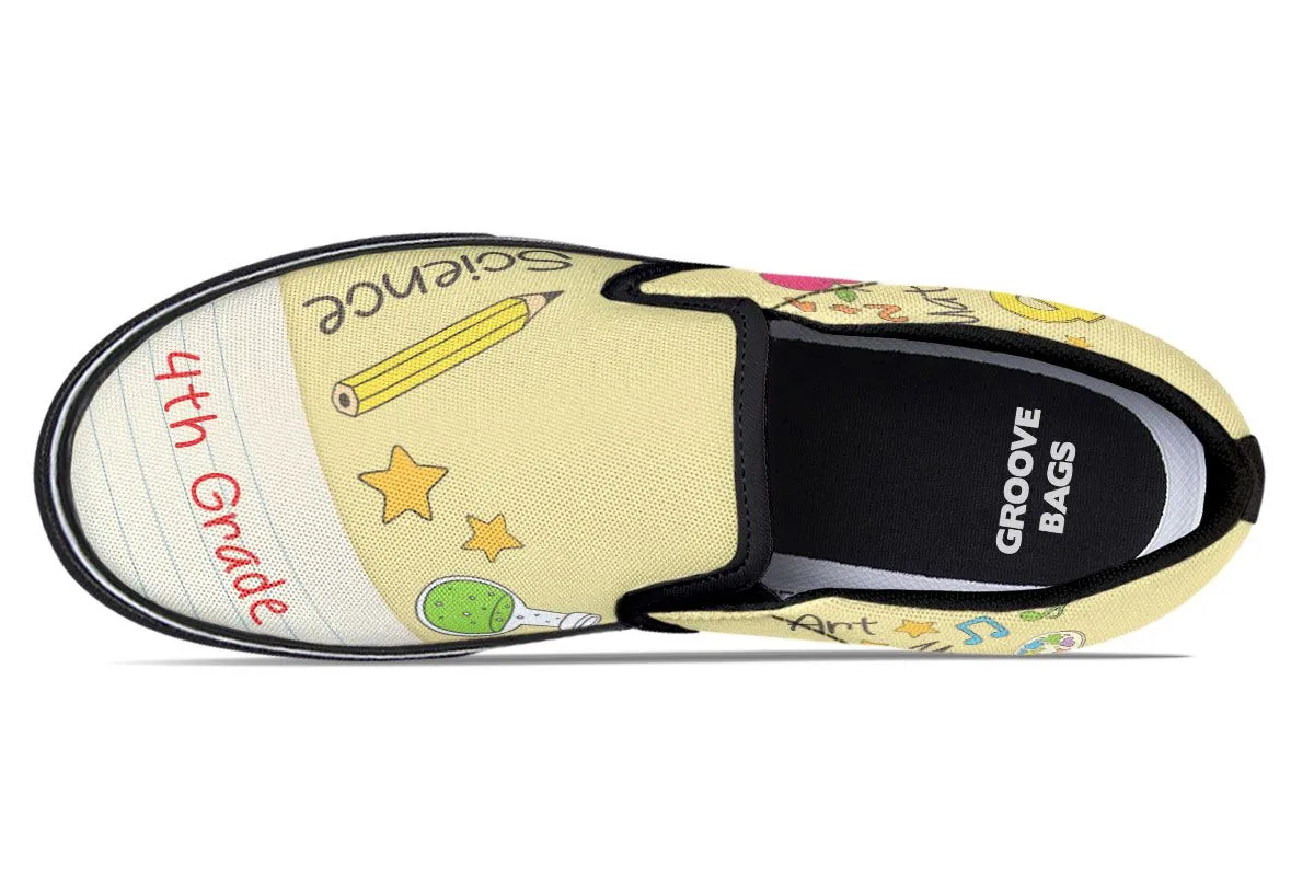 Elementary School Teacher Shoes 4th Grade Slip-On Shoes