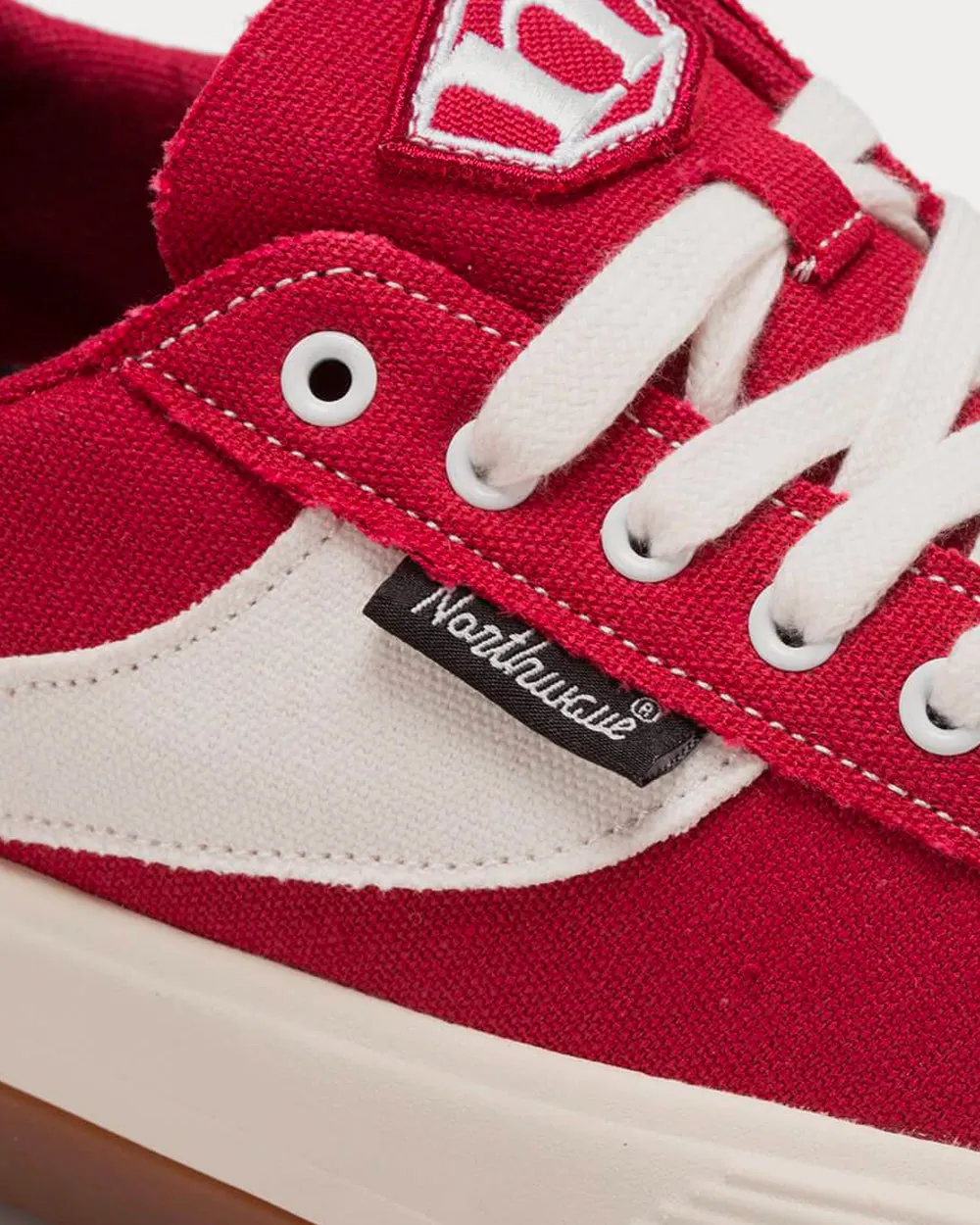 Espresso Canvas Red Low Top Sneakers