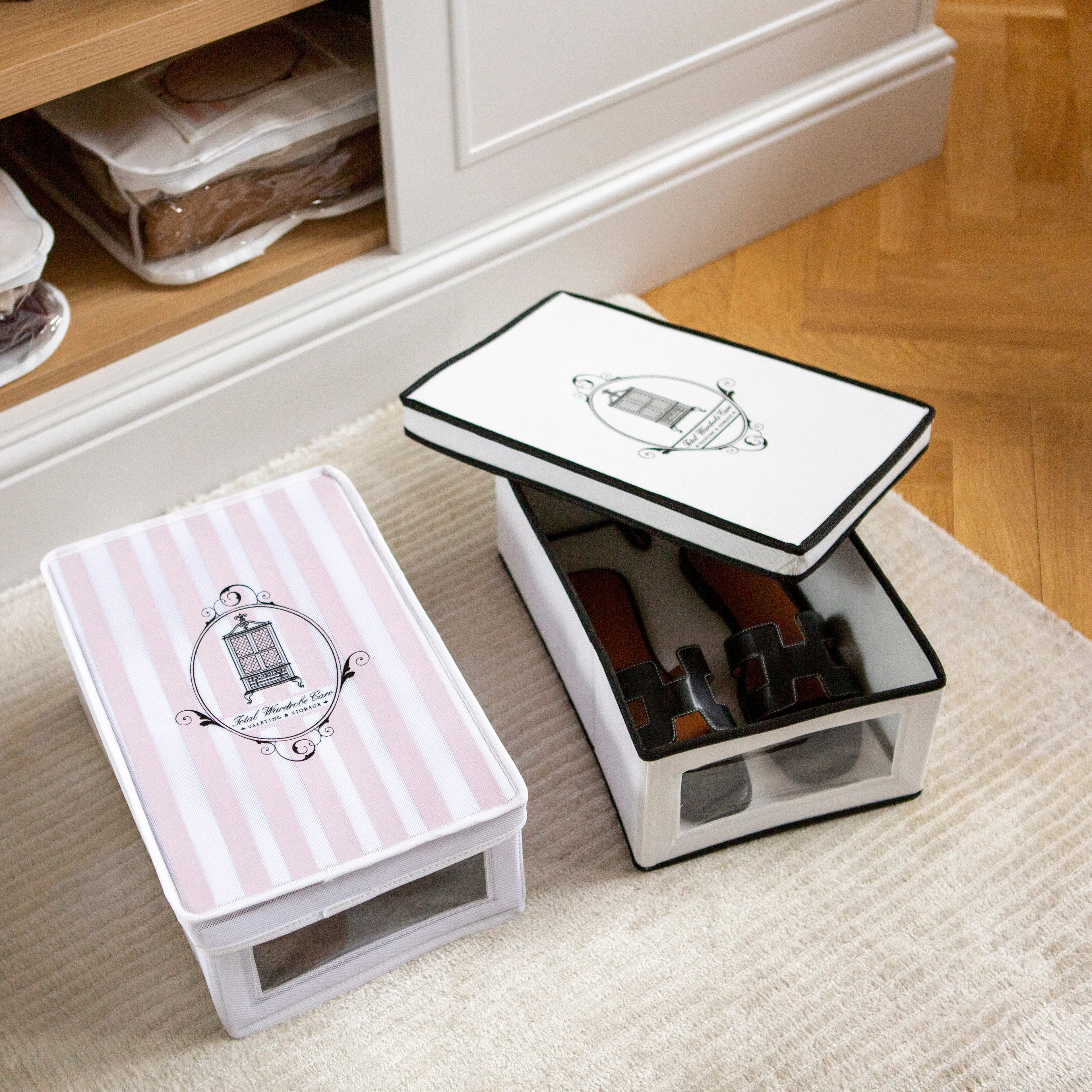 Fabric Shoe Box