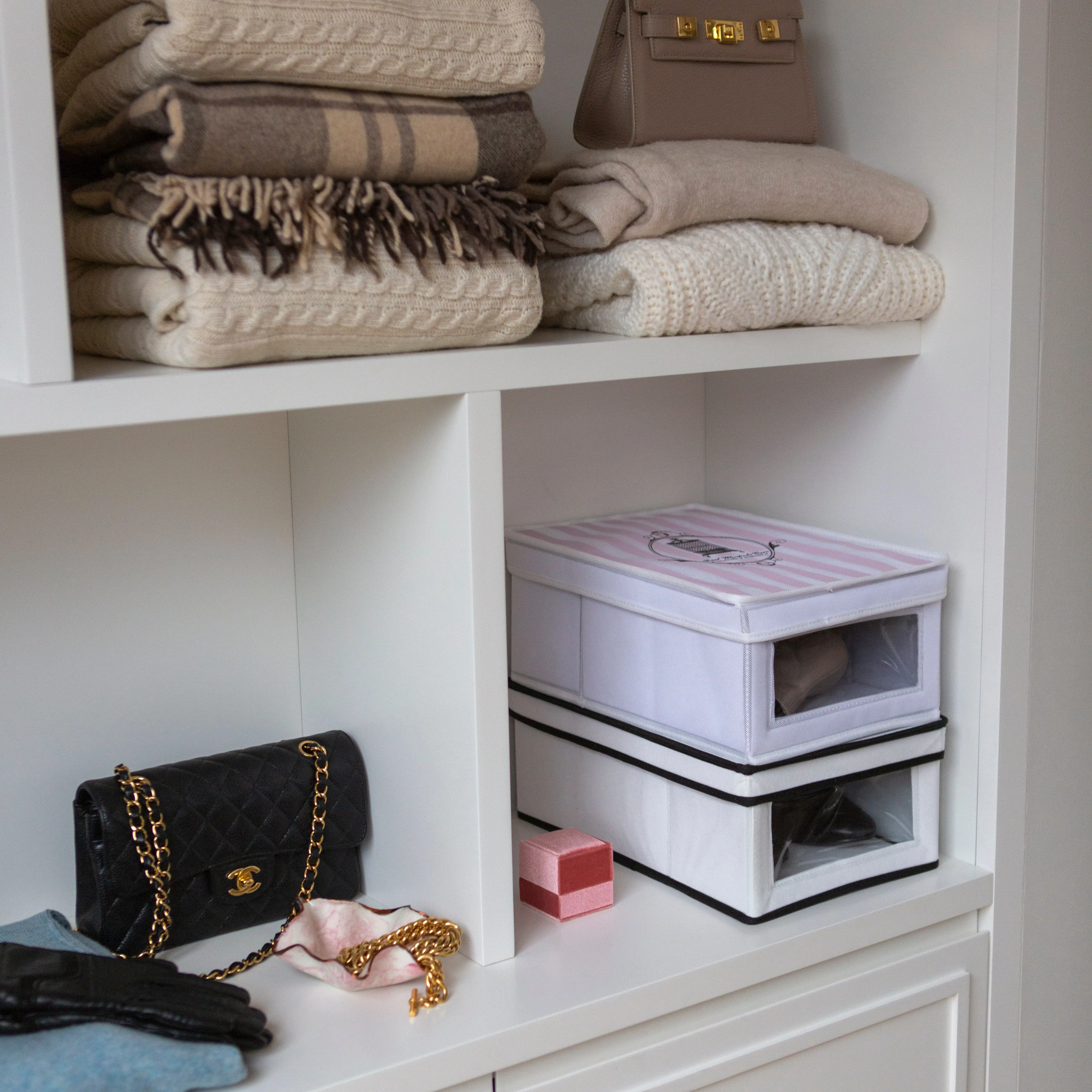 Fabric Shoe Box