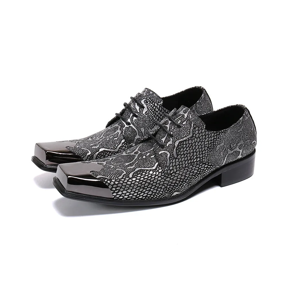 Fashion men's formal business leather shoes 2020 new summer British style square head loafers wedding shoes cowhide shoes tide