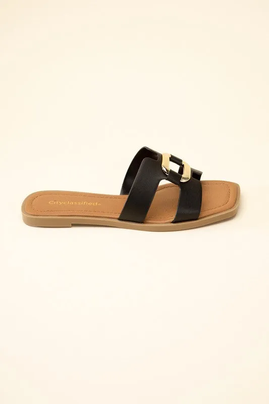 FENG - Flat Open -Toe Slides