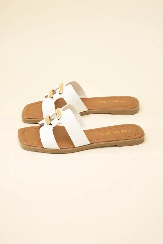 FENG - Flat Open -Toe Slides