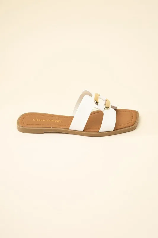 FENG - Flat Open -Toe Slides
