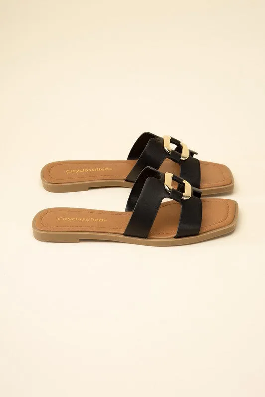 FENG - Flat Open -Toe Slides