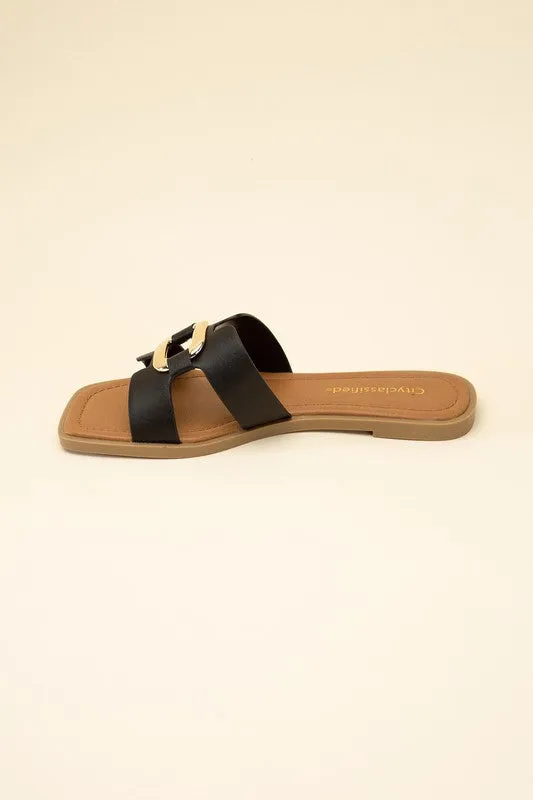 FENG - Flat Open -Toe Slides