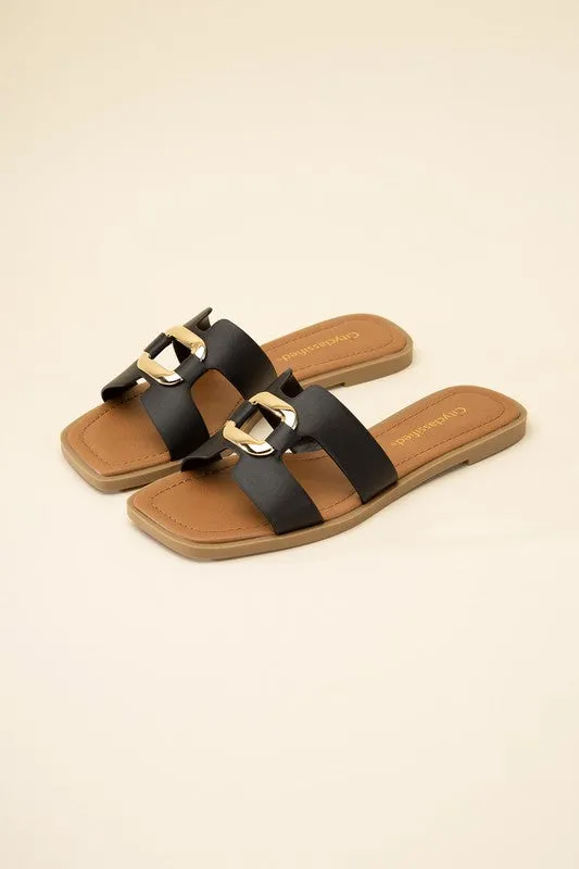 FENG - Flat Open -Toe Slides